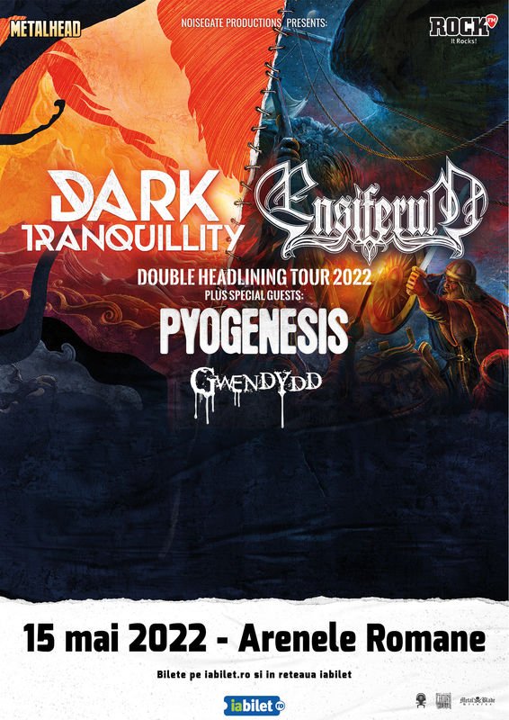 Concert Dark Tranquillity si Ensiferum la Arenele Romane: Program si reguli de acces