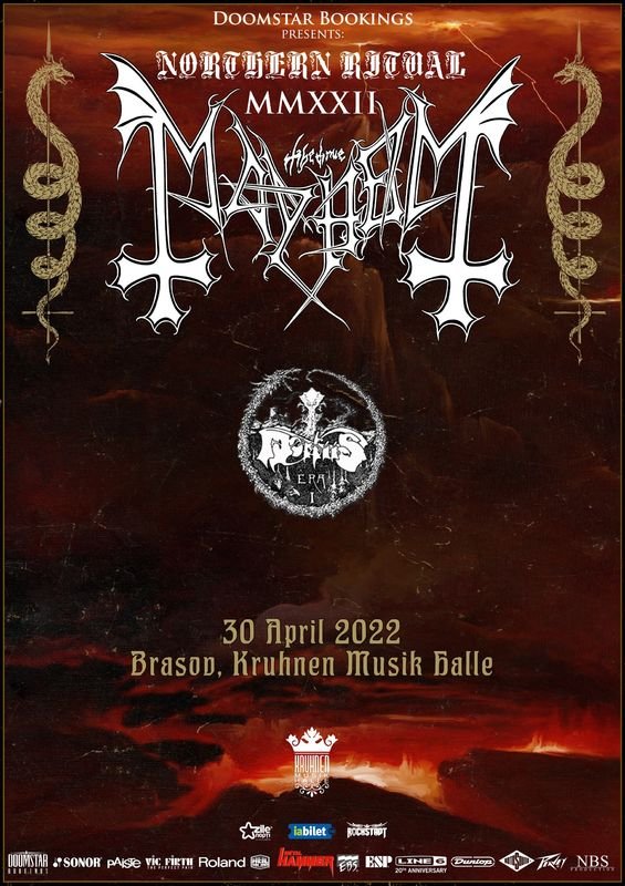 Concert Mayhem și Mortiis în Kruhnen Musik Halle din Brașov