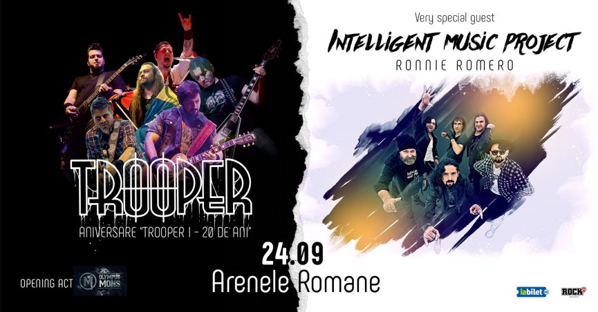 Trooper și Intelligent Music Project pregătesc un concert special la Arenele Romane