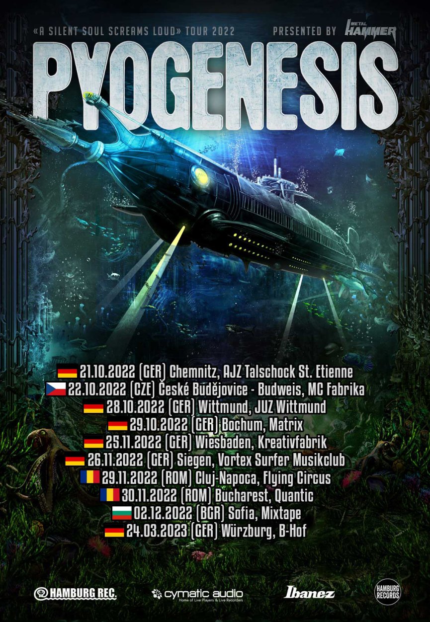 2. Pyogenesis va sustine 2 concerte noi la Cluj si Bucuresti