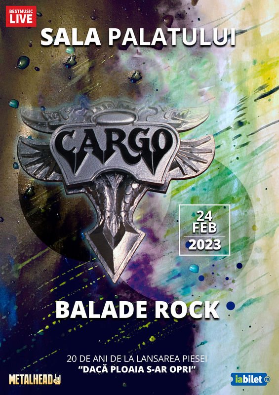 Concert Cargo - Balade Rock la Sala Palatului