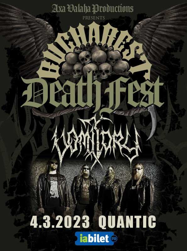 Vomitory la Bucharest Deathfest 2023, in club Quantic