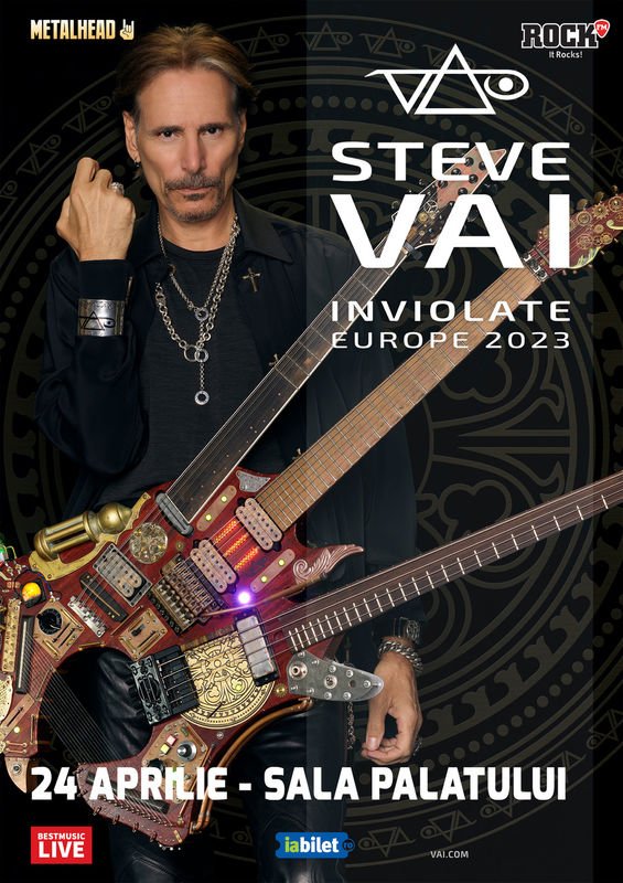 Concert Steve Vai la Sala Palatului: Program si reguli de acces