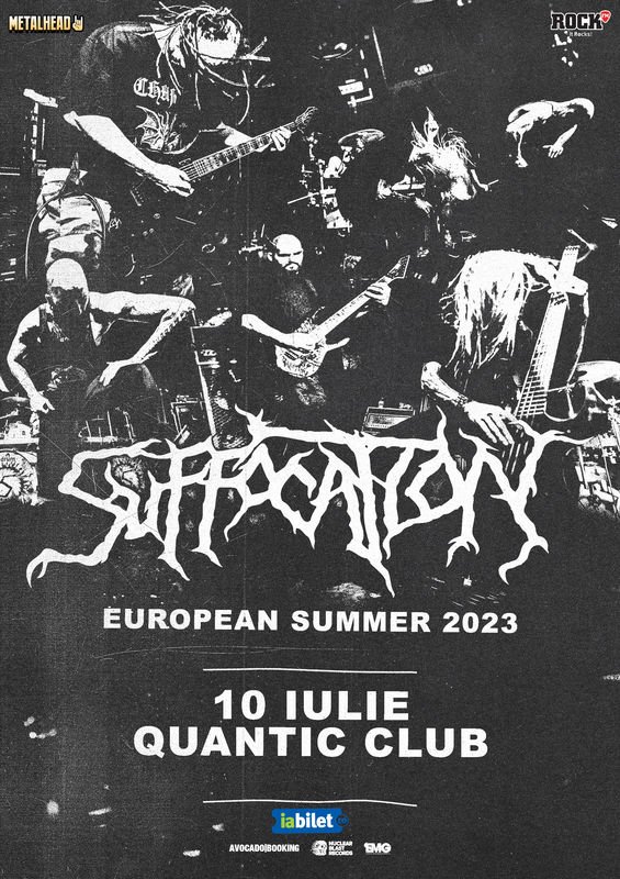 Concert Suffocation în Club Quantic, București