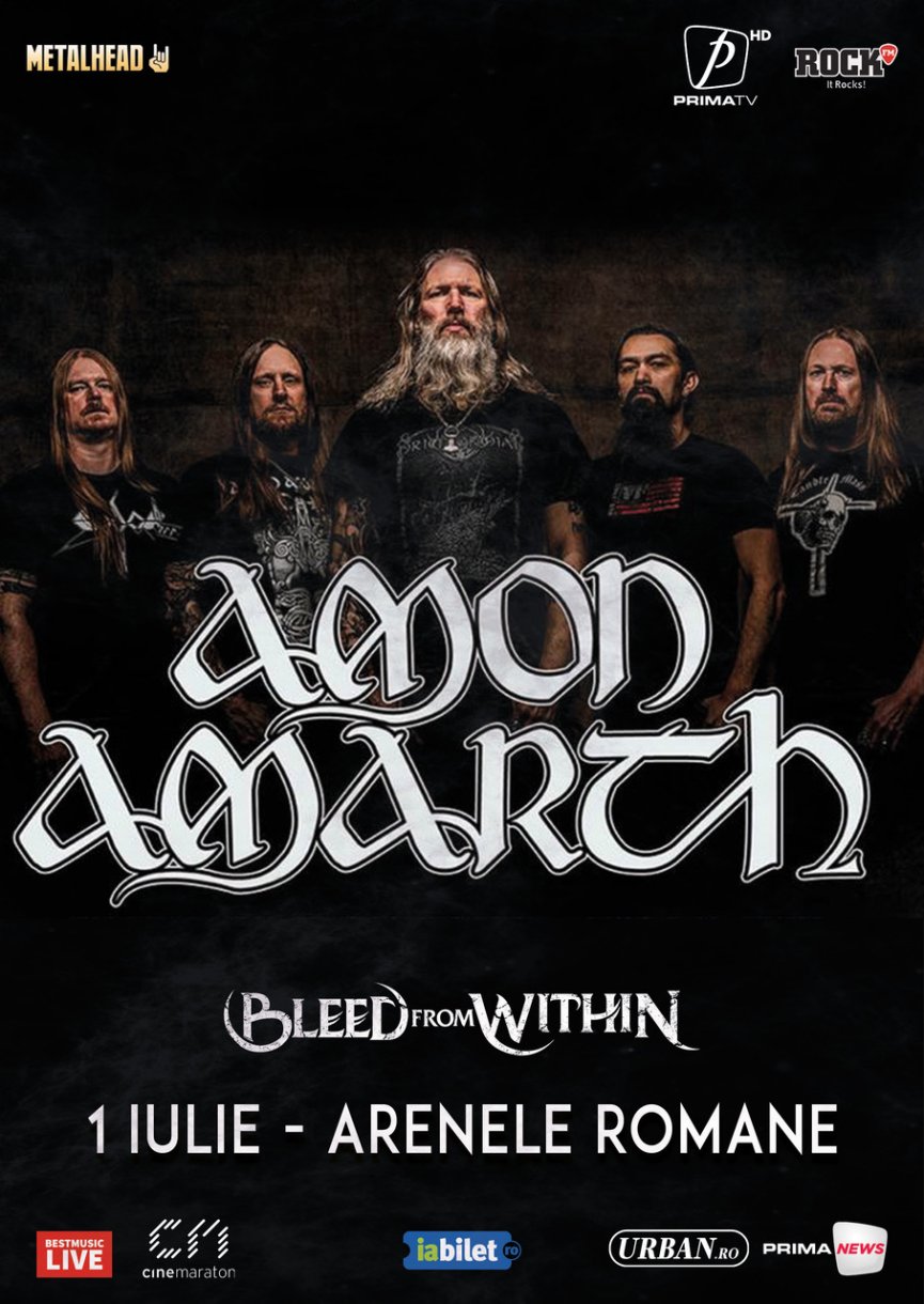 Concert Amon Amarth la Arenele Romane pe 1 iulie 2023