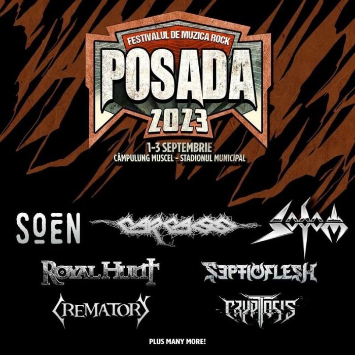 Posada Rock 2023: Soen, Cryptosis, Sodom, Carcass, Royal Hunt, Crematory și Septicflesh