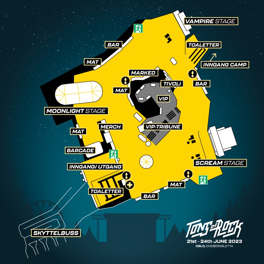 2. Tons Of Rock 2023 - sustenabilitate si harta locatiei