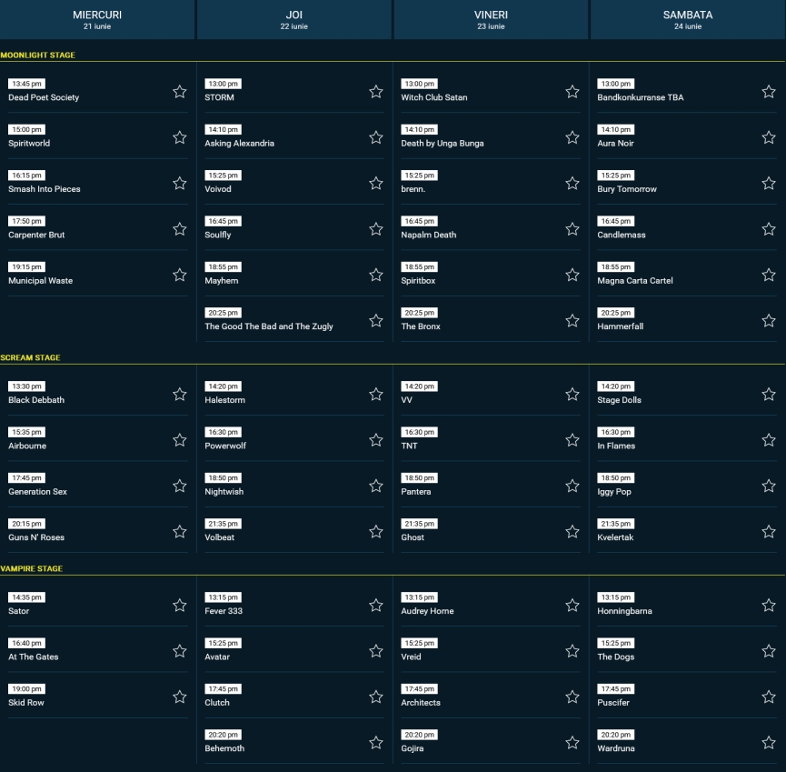 2. Tons Of Rock Oslo - lineup si programul pe zile