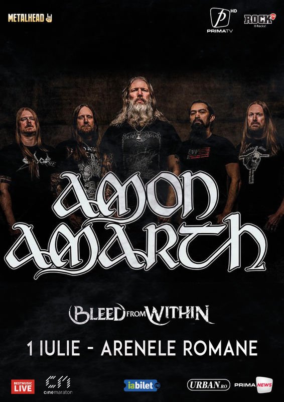 Concert Amon Amarth la Arenele Romane: program si reguli de acces