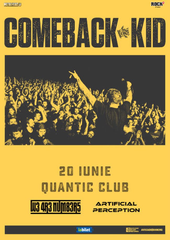 Concert Comeback Kid: 2 noi trupe pe afis, program si reguli de acces