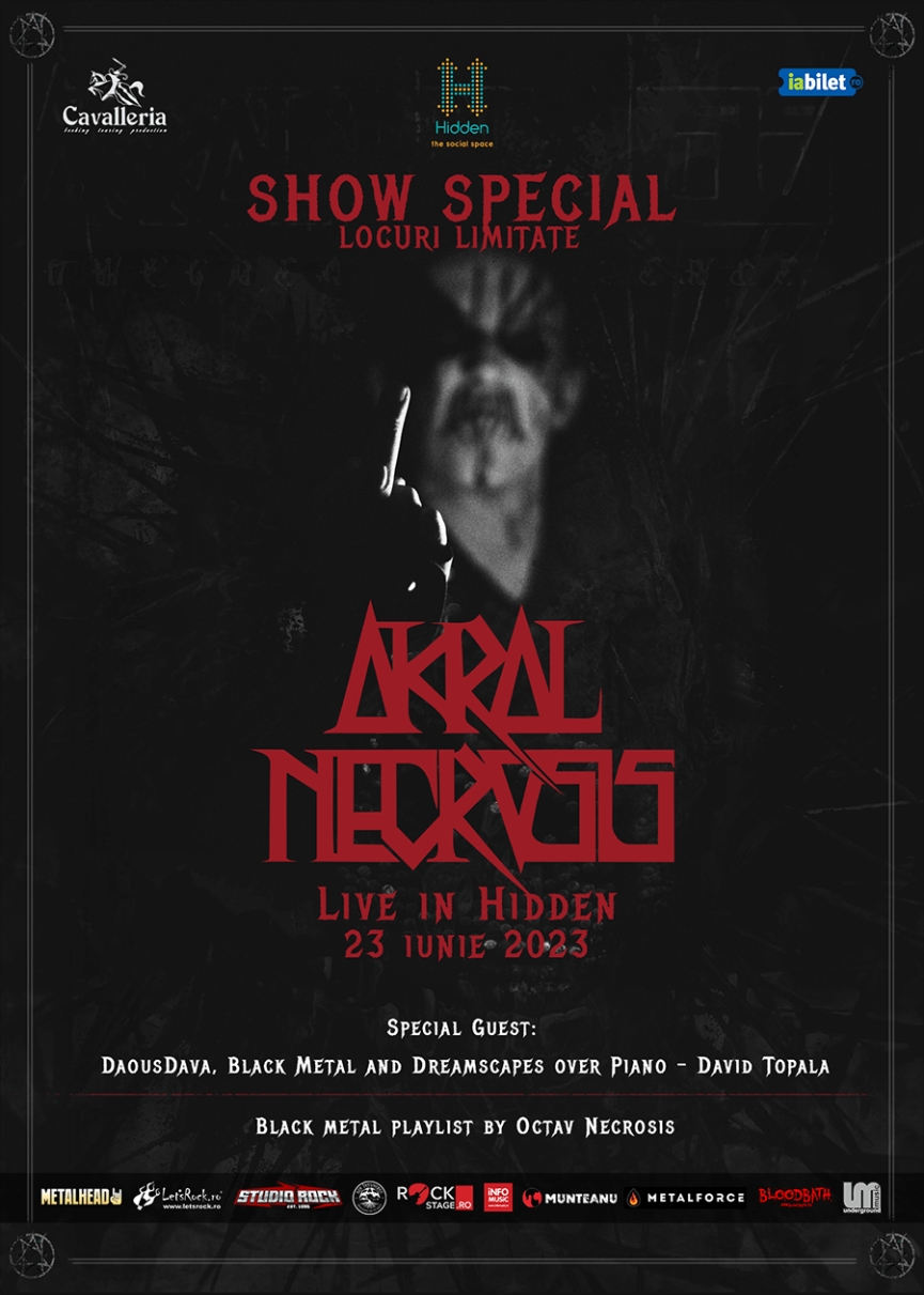 Program concert Akral Necrosis si DaousDava in Hidden