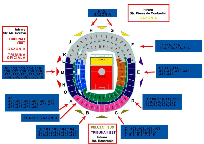 2. Program si regulament de acces concert GUNS N’ ROSES, Arena Nationala Bucuresti