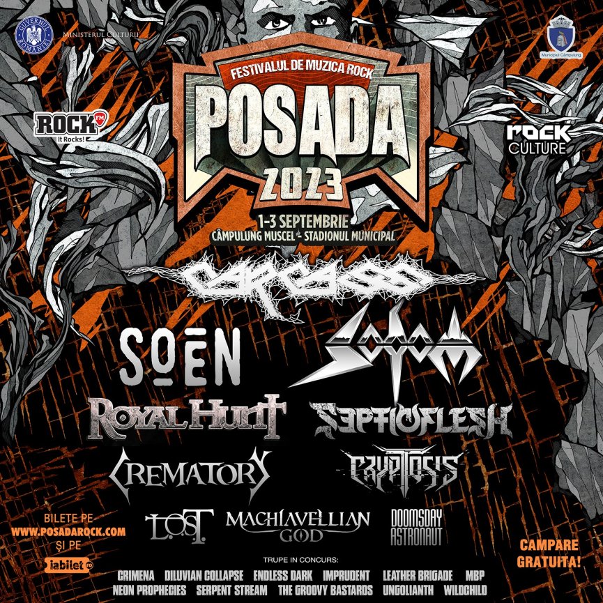 POSADA ROCK FESTIVAL 2023 - Lineup final, program și bilete de o zi