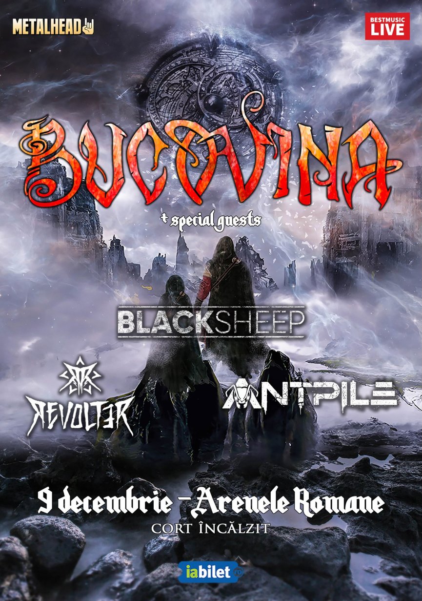 Blacksheep, Revolter si Antpile vor deschide concertul Bucovina de la Arenele Romane