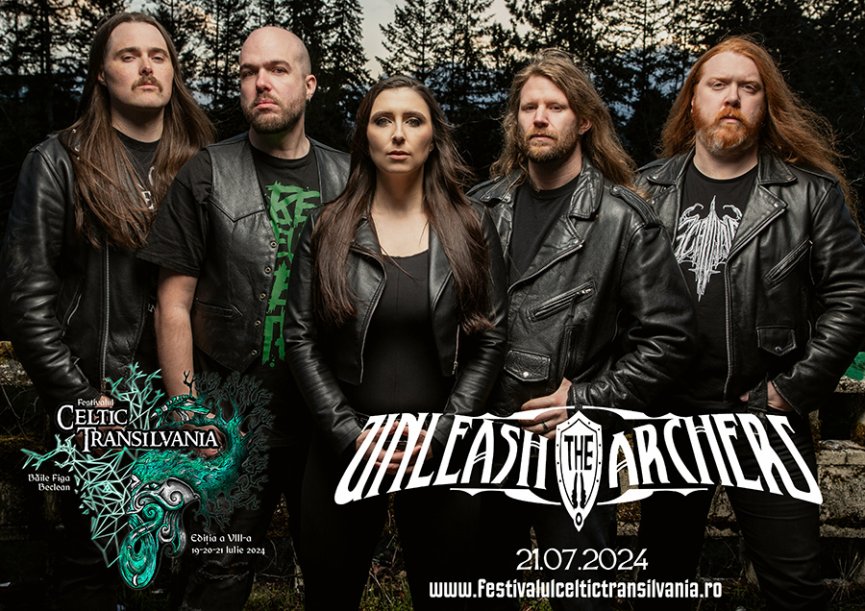 Trupa Unleash The Archers anuntata ca headliner la Festivalul Celtic Transilvania 2024