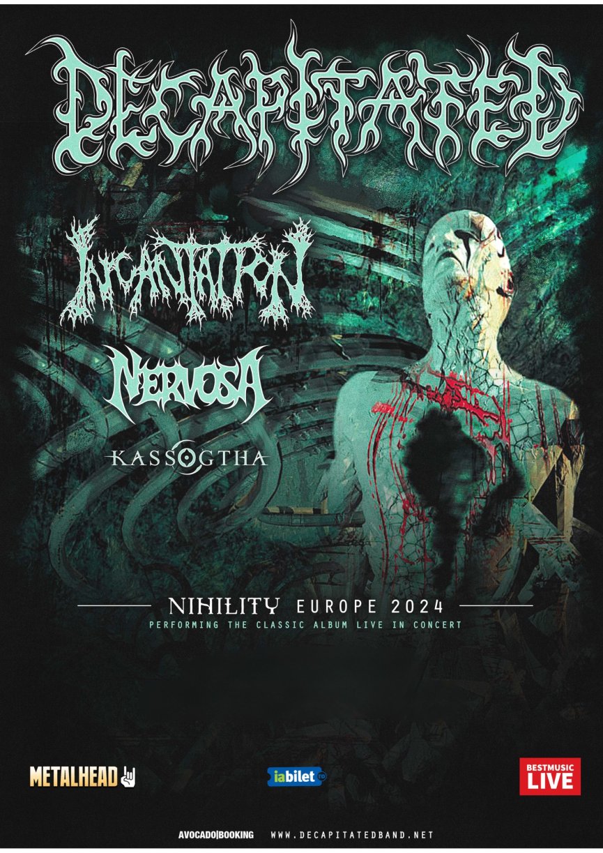 Concert Decapitated, Incantation, Nervosa si Kassogtha la Cluj si la Bucuresti