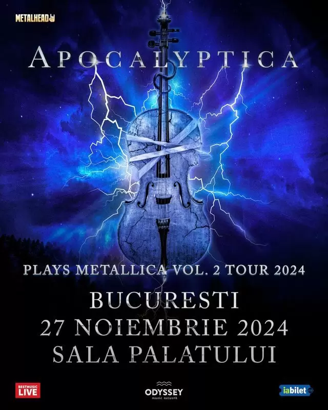 Apocalyptica plays Metallica la Sala Palatului din Bucuresti