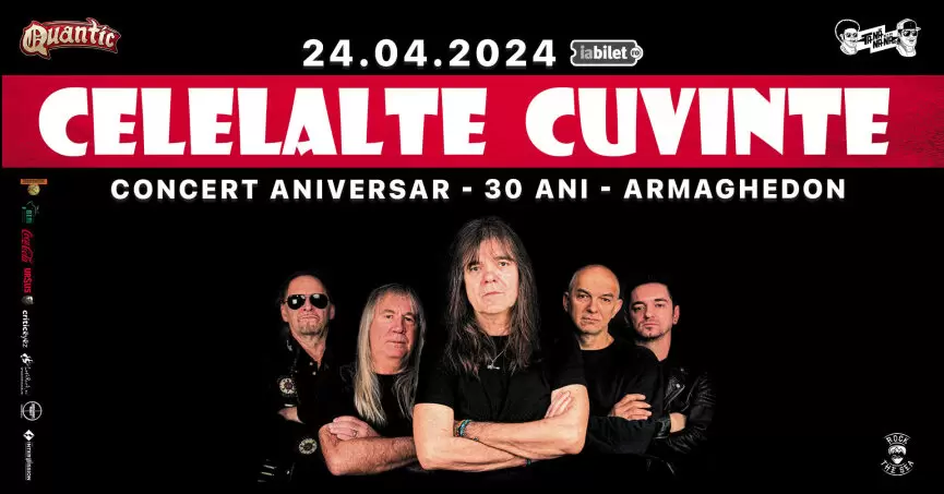 Concert Celelalte Cuvinte - aniversare 30 de ani Armaghedon, in club Quantic