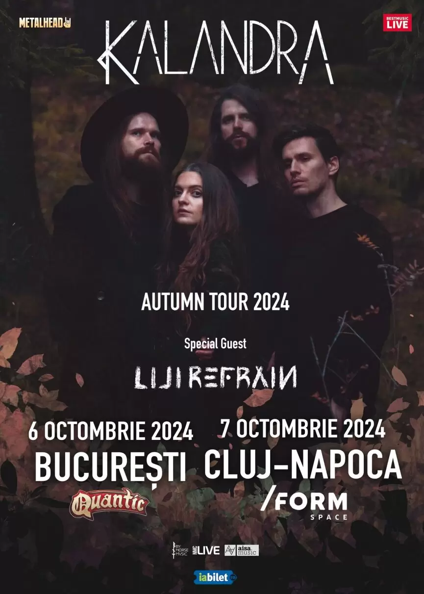 Concert Kalandra și Lili Refrain la București și Cluj-Napoca