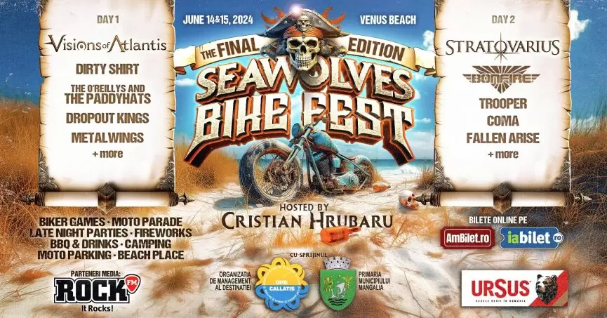 Seawolves Bike Fest 2024 va avea loc la Plaja Venus