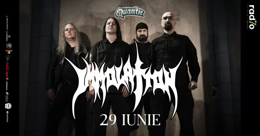 Concert Immolation in club Quantic, pe 29 iunie 2024