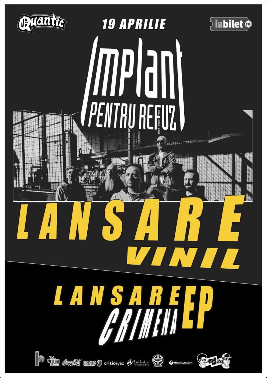 Implant Pentru Refuz lansează vinilul “Subradar” în cadrul concertului din Quantic