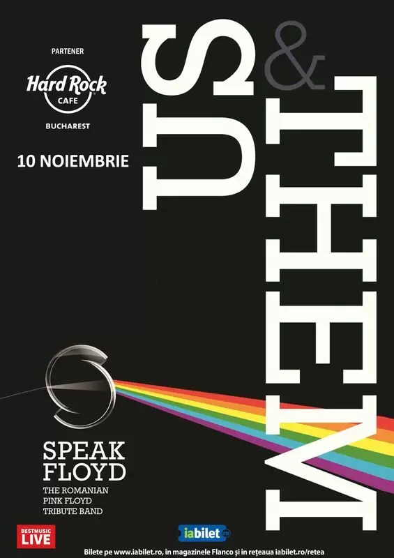 Concert tribut Pink Floyd cu Speak Floyd in Hard Rock Cafe