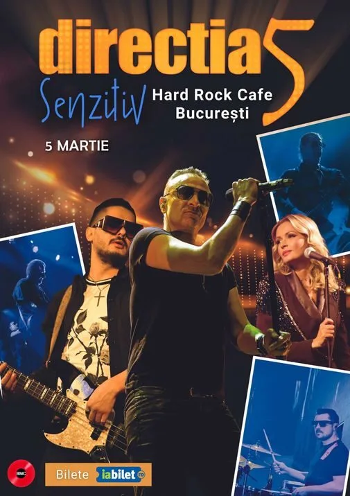 Concert nou Directia 5 în Hard Rock Cafe