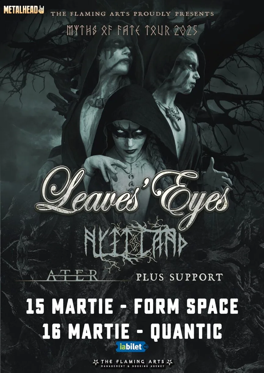 Concert Leaves' Eyes si Nytt Land la Cluj-Napoca si la Bucuresti