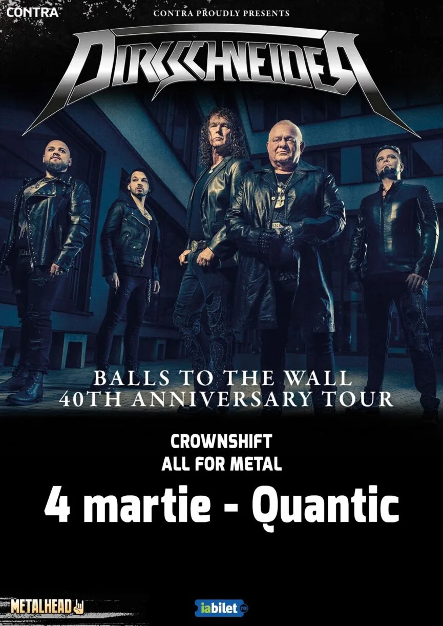 Crownshift și All for Metal canta in deschiderea concertului Dirkschneider din Quantic