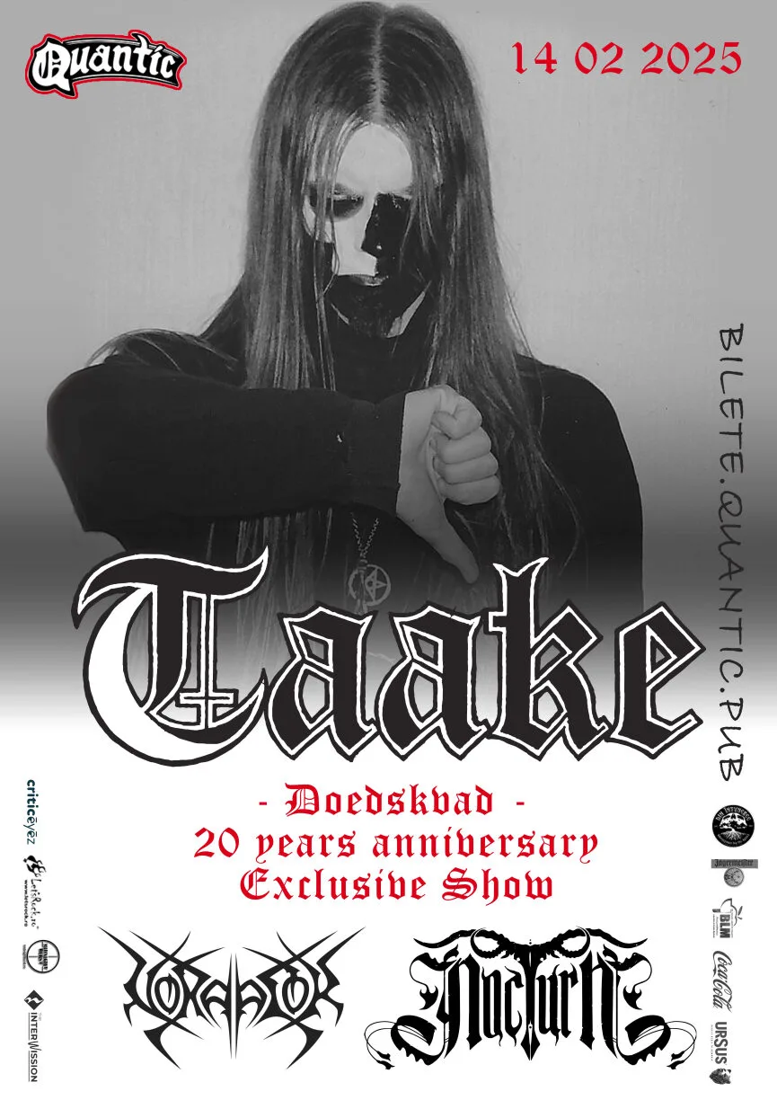 TAAKE sărbătorește 20 de ani de la 'Doedskvad' cu un show special în Quantic