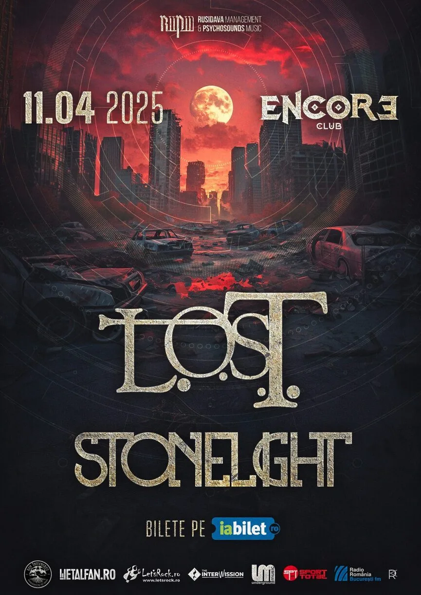 Concert L.O.S.T. și Stonelight în Encore Club din Bucuresti