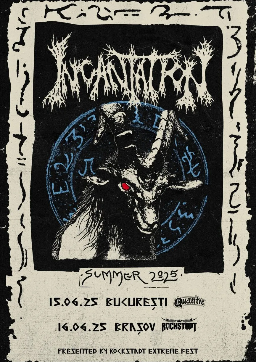 INCANTATION revin in Romania, pentru doua show-uri, la Bucuresti si Brasov