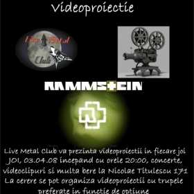 Videoproiectie Rammstein