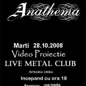 Videoproiectie Anathema in Live Metal Club