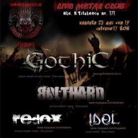 Concert GOTHIC, BOLTHARD, Redox si Idol in LMC