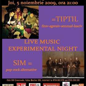 Concert SIM si TIPTIL in club 100 Crossroads