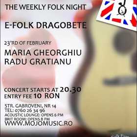 Concert Maria Gheorghiu in Club MoJo Brit Room