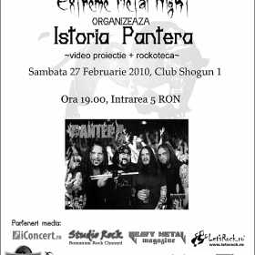 Videoproiectie Pantera si rockoteca in Club Shogun