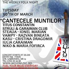 Cantelece Muntilor in club MoJo BritRoom