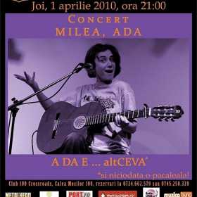 Concert ADA MILEA in club 100 Crossroads