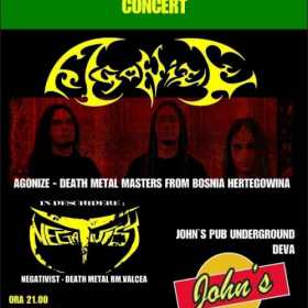 Concert Negativist si Agonize in John's Cafe