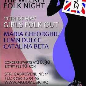 Concert Maria Gheorghiu, Catalina Beta si Grupul Lemn Dulce in Club MoJo BritRoom