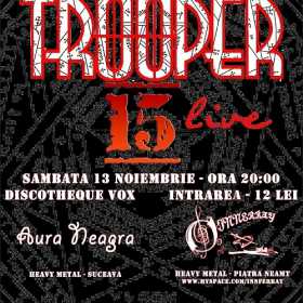 Concert Trooper, Aura Neagra si Innerray in Discotheque Vox din Suceava