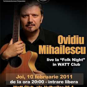 Concert Ovidiu Mihailescu si Trupa Rapsotree in Watt Club