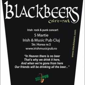 Concert Blackbeers in Irish Music Pub din Cluj Napoca