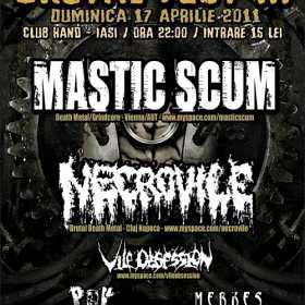 Concert Mastic Scum, Necrovile, Vile Obsession, P.O.V. si Merkes in Bar Hand din Iasi