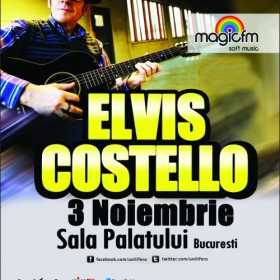 Concert Elvis Costello la Sala Palatului in data de 3 noiembrie