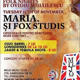 Concert Maria si Fox Studis in club Mojo-Brit Room