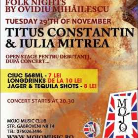 Concert Titus Constantin si Iulia Mitrea in Club Mojo